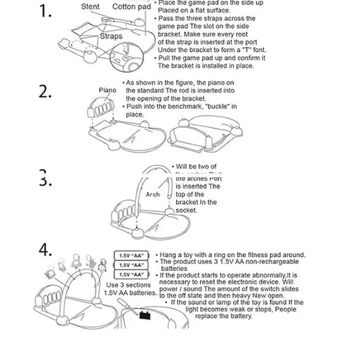 New Baby Foot Piano Fitness Mat